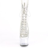 White transparent 18 cm ADORE-1016C-2 Exotic stripper ankle boots