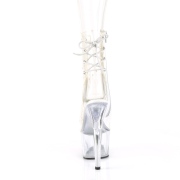 White transparent 18 cm ADORE-1018C-2 Exotic stripper ankle boots