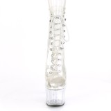 White transparent 18 cm ADORE-1020C Exotic stripper ankle boots