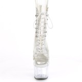 White transparent 18 cm ADORE-1021C Exotic stripper ankle boots