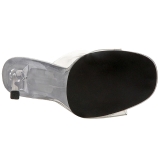 Wit 11,5 cm FABULICIOUS GALA-01 dames slippers met hak