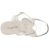 Wit 11,5 cm FABULICIOUS GALA-08 Hoge avond sandalen met hak