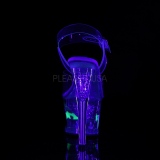 Wit 18 cm MOON-708RSS Neon plateau hoge hakken