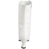 Wit 7 cm VICTORIAN-120 Dames Enkellaarzen met Veters
