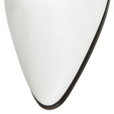 Wit 7 cm VICTORIAN-120 Dames Enkellaarzen met Veters