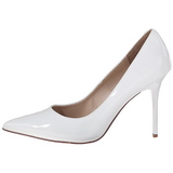 Wit Lak 10 cm CLASSIQUE-20 Hoge Hakken Pumps voor Heren