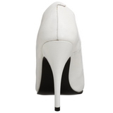 Wit Lak 10 cm VANITY-420 pleaser pumps met puntneus