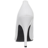 Wit Lak 13 cm SEDUCE-420V pleaser pumps met puntneus