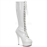 Wit Lak 15,5 cm DELIGHT-2023 Plateau Dames Laarzen