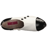 Wit Lakleer 13,5 cm CHLOE-11 grote maten pumps schoenen