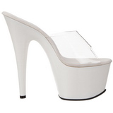 Wit Transparant 18 cm ADORE-701 Plateau Hoge Mules