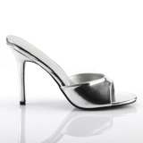 Zilver 10 cm CLASSIQUE-01 dames slippers met hak