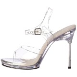 Zilver 11,5 cm CHIC-08 Sandalen met stiletto hak