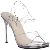 Zilver 11,5 cm CHIC-08 Sandalen met stiletto hak