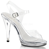 Zilver 11,5 cm FLAIR-408 Dames Sandalen met Hak