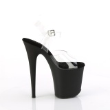 Zilver 20 cm 808TGRS plateau hakken met strass steentjes