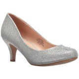 Zilver Kristal Steentjes 6,5 cm DORIS-06 Hoge Avond Pumps met Hakken