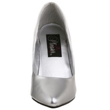 Zilver Mat 10 cm VANITY-420 pleaser pumps met puntneus