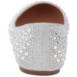 Zilver TREAT-06 kristal steen ballerinas schoenen