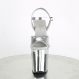 Zilver chroom plateau 20 cm XTREME-809TTG pleaser hoge hakken