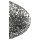 Zilver glitter 18 cm ADORE-1020G dames enkellaarsjes met plateauzool