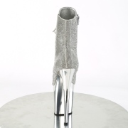 Zilver strass steentjes 20 cm FLAMINGO-1020CHRS plateau boots hoge hakken
