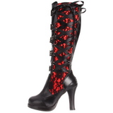 Zwart 10 cm CRYPTO-106 lolita laarzen gothic met dikke zolen