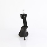Zwart 11,5 cm CUPID-440 enkelband naaldhak sandalen stilettohak