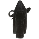 Zwart 13 cm DEMON-11 lolita damesschoenen met plateauzolen