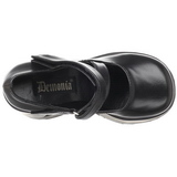 Zwart 13 cm DYNAMITE-03 lolita wedge schoenen met sleehak