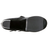 Zwart 14 cm DEMONIA TORMENT-600 gothic plateau schoenen