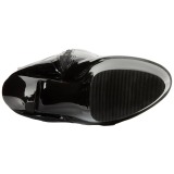 Zwart 15 cm KISS-3010 overknee laarzen met plateauzool