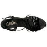 Zwart 15 cm Pleaser DELIGHT-613 Sandalen met hoge hakken