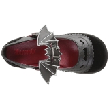 Zwart 6 cm DemoniaCult SPRITE-09 gothic plateau schoenen