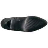 Zwart Kunstleer 10 cm DREAM-2026 grote maten laarzen dames