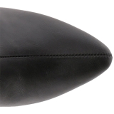 Zwart Kunstleer 10 cm DREAM-2030 grote maten laarzen dames