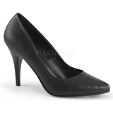 Zwart Kunstleer 10 cm VANITY-420 Hoge Hakken Pumps voor Heren