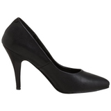 Zwart Kunstleer 10 cm VANITY-420 Hoge Hakken Pumps voor Heren