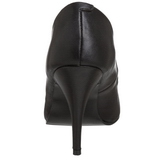 Zwart Kunstleer 10 cm VANITY-420 pleaser pumps met puntneus