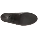 Zwart Kunstleer 11,5 cm PINUP-01 grote maten pumps schoenen