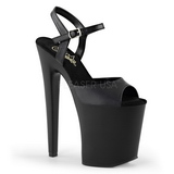 Zwart Kunstleer 20 cm Pleaser XTREME-809 High Heels Plateau