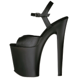 Zwart Kunstleer 20 cm Pleaser XTREME-809 High Heels Plateau