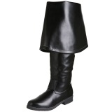 Zwart Kunstleer 4 cm MAVERICK-2045 Overknee Laarzen voor Heren