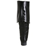 Zwart Kunstleer 4 cm MAVERICK-2045 Overknee Laarzen voor Heren
