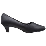 Zwart Kunstleer 5 cm FAB-420W Dames pumps met lage hak