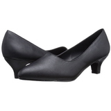 Zwart Kunstleer 5 cm FAB-420W Dames pumps met lage hak