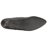 Zwart Kunstleer 5 cm FAB-425 grote maten pumps schoenen