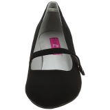 Zwart Kunstleer 6,5 cm KITTEN-03 grote maten pumps schoenen