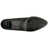 Zwart Kunstleer 8 cm DIVINE-431W Pumps Hoge Hakken voor Mannen
