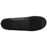Zwart Kunstleer ANNA-02 grote maten ballerina´s schoenen